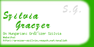 szilvia graczer business card